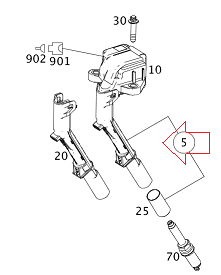 Mercedes W176/W117/W156/W246/W204/W205/W212/W213 270/274 Motor Ateşleme Bobini