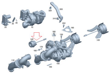 Vito W447 651 Motor Turbo Vakum Haznesi