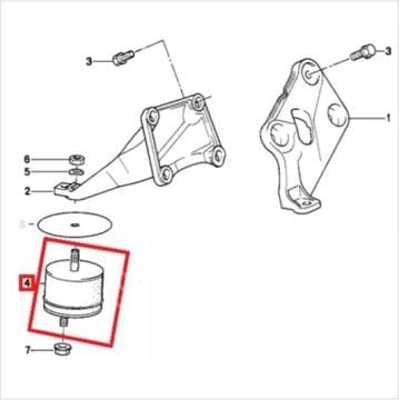 Bmw E34 M20/M50 Motor Kulağı-Motor Takozu Sağ-Sol