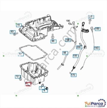 Mercedes W212 651 Motor Yağ Karteri,Karter