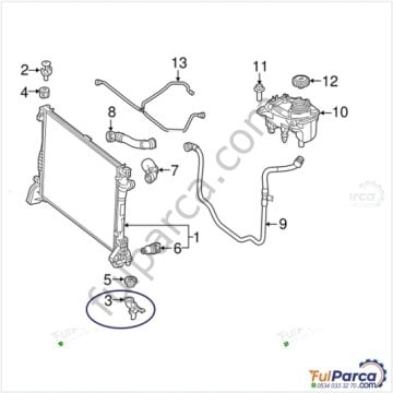 Vito W447 Radyatör Alt Ayağı Sağ/Radyatör Tutucu- Radyatör Ayağı