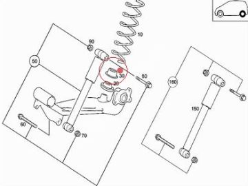 Mercedes W168 Arka Helezon Şapka Sacı