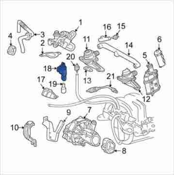 Mercedes W204-W211 646 Motor Kumanda Valfi-Hava Emiş Valfi-Ventil