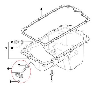 Bmw E46/E87/E90/E91 N42/N45/N46N Motor Yağ Seviye Sensörü/Yağ Gösterge Müşürü