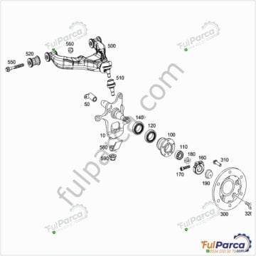 Sprinter W901 Ön Alt Salıncak Burcu/Salıncak Fişeği