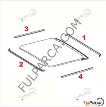 Mercedes W115/W123/W116/W126 Sanruf Tamir Takımı/Şibidak Tamir Takımı,Sanruf Lastiği Takım/Sanroof Fitili