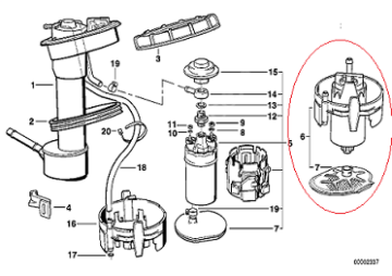 Bmw E34 M50 Motor Benzin Pompası/Yakıt Pompası