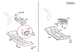Mercedes Clk W208/W212/W221/W210/W204 271 Motor Şanzuman Kulağı-Şanzuman Takozu-Benzinli