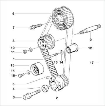 Bmw E30-E34 M40 Motor Triger Gergi Dişlisi-Tiriger Bilyası