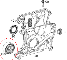 Mercedes W117 270 Motor Avare Blyası/Kayış Gergi Makarası
