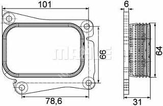 Mercedes W203/W204/W211/W212/W209 271 Motor Kompresör Yağ Soğutucusu/Yağ Radyatörü