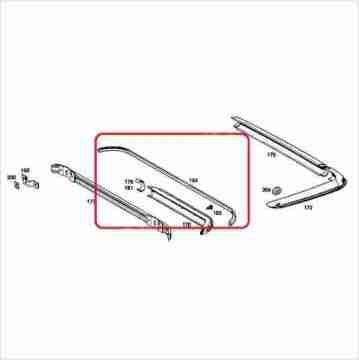 Mercedes W115 Arka Tampon Lastiği 325mm