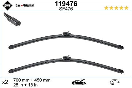 Vito W447 Ön Silecek Takım/Silecek Süpürgesi