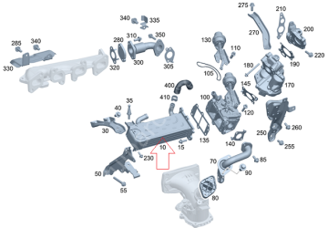 Vito W639/Viano 651 Motor Egr Soğutusucu/Manifold Yağ Soğutucu
