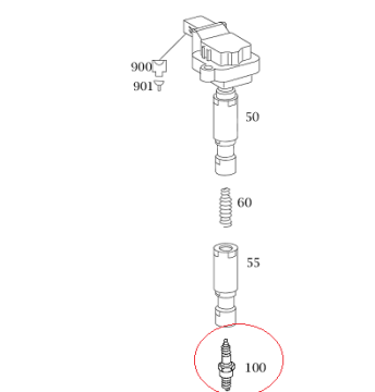 Mercedes Slk 200 W171 271 Motor Ateşleme Bujisi/Buji Kalın