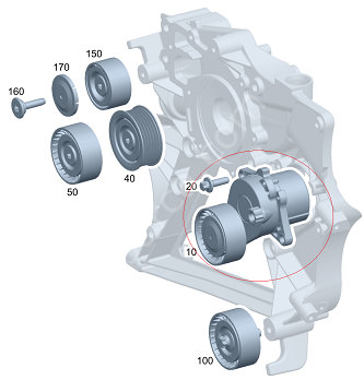 Vito W447 651 Motor Gergi Kütüğü/Gergi Rulmanı