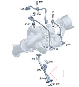 Sprinter W906 Euro 5 Yağ Geri Dönüş Borusu/EGR Valf Borusu