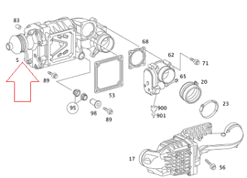 Mercedes W204 271 Motor Motor Kompresörü