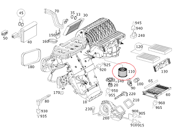 Mercedes ML164 W164 642 Motor Kalorifer Motoru