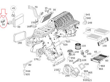 Mercedes ML164 W164 642 Motor Klima Valfi/Genleşme Valfi