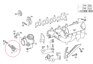 Vito W638 611 Motor EGR Pompası