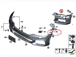 Bmw G30 Ön Tampon Braketi SOL