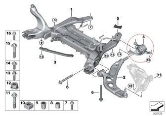 Bmw 1 Seri F40/X1 F48/F39 Ön Salıncak Burcu SAĞ