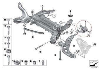 Bmw 1 Seri F40/X1 F48/F39 Ön Salıncak Burcu SAĞ