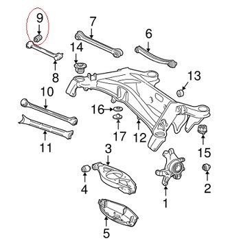 Mercedes W124/W210/W201 190 Rotilli Kol Burcu/Bugi Kol Burcu Arka