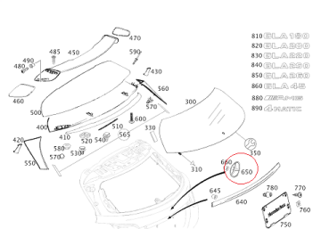 Mercedes W156 Gla 200 Bagaj Kapak Arması
