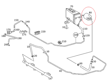 Vaneo W414/W168 A160 166 Motor Benzin Flitresi