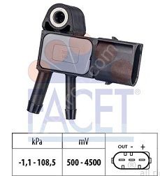 Mercedes W204/W218/W212/W221/Vito W639/Viano/Sprinter W906 651/642/646 Motor Eksoz/Ekzost Basınç Sensörü