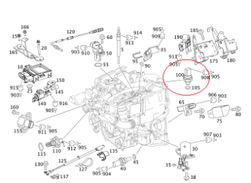 Mercedes W212 642 Motor Basınç Sensörü