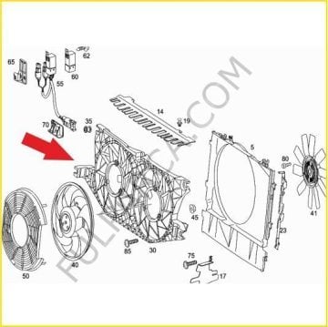 Vito W639/Viano 651 Motor Fan Davlumbazı