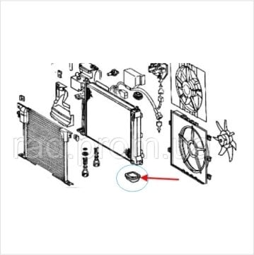 Vito W638 Radyatör Alt Takozu/Radyatör Lastiği