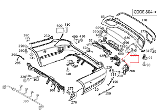 Mercedes W212 Arka Tampon Bıraketi Sağ