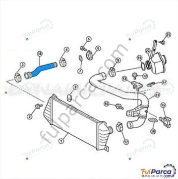 Sprinter W902/W903/W904/W901  Turbo Hortumu/İntercooler Hortumu