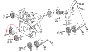 Mercedes Vito W638/W639/W211- 611/W612 646 Motor Kayış Gergi Kütüğü 2003-2013