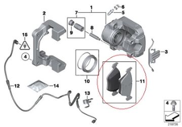 Bmw F10/F11/F18 Ön Fren Balatası/Ön Balata