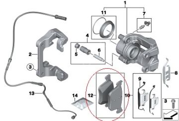 Bmw F30/F20/F20/F20 LCİ/F21/F21 LCİ/F30-F31-F32-F34 GT-F34 GT LCİ-4F33-F33 LCİ-F36-F36 GRAN COUPE -F36 GRAN COUPE LCİ Ön Balata Takım