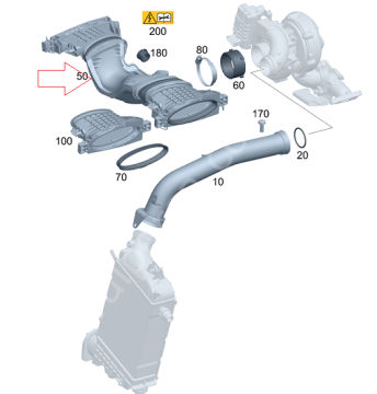 Mercedes W212/W166 350 4Matik 642 Motor Hava Akışmetre/Debimetre/Kütle Ölçer