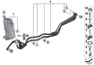 Bmw F20/F30/N13/N20/N26 Şanzuman  N13 Motor Yağ Soğutucu- Isı Esanjörü/Yağ Radyatörü