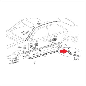 Mercedes W210 Bakalit