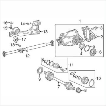 Vito W447 651 Motor İç Aks Körüğü/Aks Tamir Takımı
