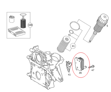 Vito W639/Viano  646/611 Motor Yağ Soğutucu Radyatör