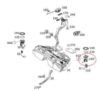 Mercedes W212/W213 642/651 Motor Yakıt Emme Pompası Sol
