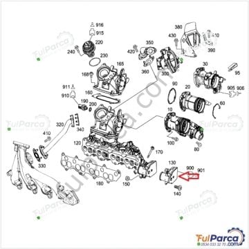 Mercedes W204, W211 646 Motor Emme Manifold Ayar Motoru