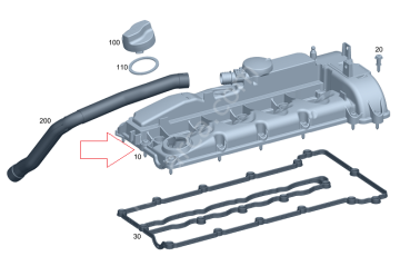 Vito W447 651 Motor Külbütör Kapağı/Üst Kapak