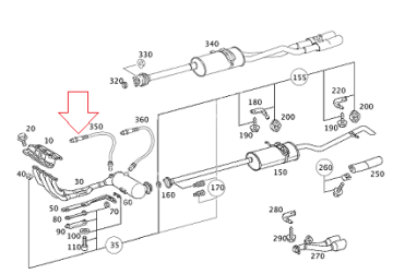 Mercedes W168 A160 166 Motor Oksijen Sensörü/Lambda Sondası