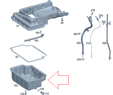 Vito W639/Viano 651 Motor Yağ Karteri Alt